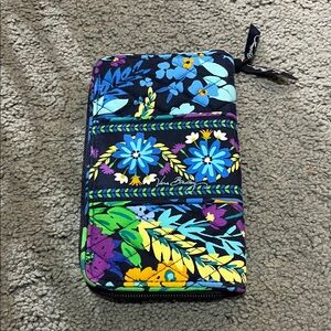 Vera Bradley Blue and Purple Floral Wallet